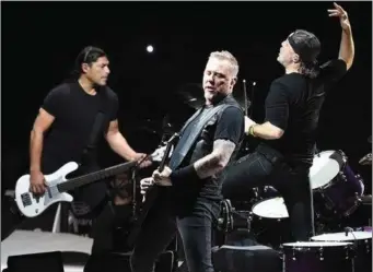  ??  ?? Metallica will rock Slane next June.