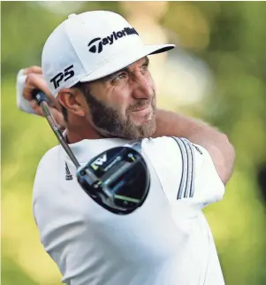  ?? MATT HAZLETT. GETTY IMAGES ?? “I’ve had a lot more time off than I would have liked,” says world No. 1 Dustin Johnson, who is returning after injuring his back in a fall on the eve of the Masters.