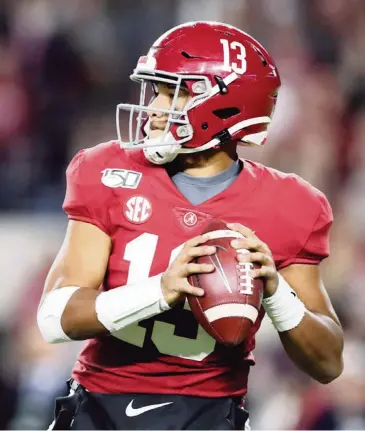  ?? Todd Kirkland TSN ?? Tua Tagovailoa had several injuries during his college career at Alabama, and had two surgical procedures on his ankles.