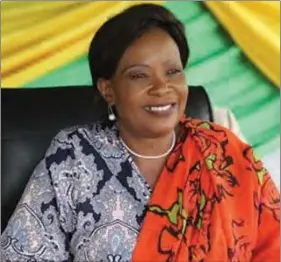  ??  ?? First Lady Auxillia Mnangagwa