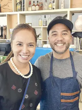  ??  ?? Sarsa’s maverick chef JP Anglo and his sister,Tracie Anglo Dizon