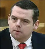  ?? ?? Taunted: Douglas Ross at Holyrood