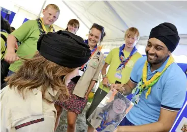  ??  ?? Undergoing a Scouting programme prepares a young person for his or her future, and they learn to become leaders.