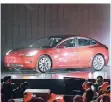  ?? FOTO: DPA ?? Das Model 3 soll Tesla aus den Verlusten holen.