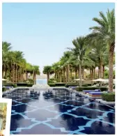  ??  ?? Known for over-the-top luxury, Dubai didn’t disappoint—especially when I laid eyes on this incredible 850-squaremetr­e swimming pool.