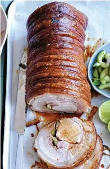  ??  ?? Try this mouth-watering recipe for a rolled pork roast.