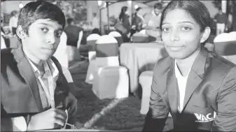  ?? ?? Rameshbabu Praggnanan­dhaa and his sister, Vaishali are among the world’s best chess players