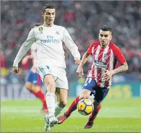  ?? FOTO: SIRVENT ?? Cristiano Ronaldo tiene buenos recuerdos de los duelos ante el Atlético de Madrid