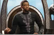  ?? (Matt Kennedy/Marvel Studios-Disney via AP) ?? This image, released by Disney, shows Chadwick Boseman in a scene from Marvel Studios’ Black Panther.