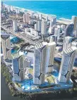  ??  ?? The Star Gold Coast's mega masterplan concept.