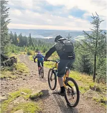  ?? ?? ● Mountain biking in Glentress, near Peebles