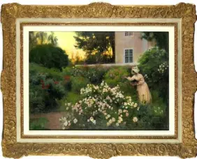  ?? FOTO: PRESSBILD ?? ■
Albert Edelfelts tavla Bland rosor är från 1800-talets sista år och föreställe­r hans syster Berta.