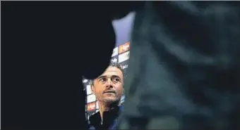  ?? ALBERTO ESTÉVEZ / EFE ?? Luis Enrique, durante su rueda de prensa del pasado viernes