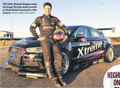  ?? Picture: Morne Condon ?? TOP GUN. Michael Stephen took the Engen Xtreme Audi to another Sasol Global Touring Car title victory.