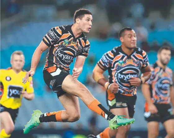  ?? Picture: MARK EVANS ?? The Mitchell Moses saga is over, with the playmaker yesterday being granted an early release from the Wests Tigers to join Parramatta.