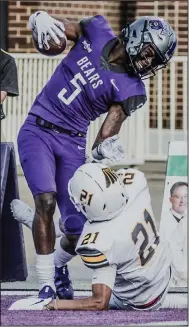  ?? (Photo courtesy University of Central Arkansas) ?? UCA wide receiver Lajuan Winningham said the outlook for a bigger year appears bright. “I think things, for us, will be a lot easier now that we’ll get a rhythm going,” Winningham said.