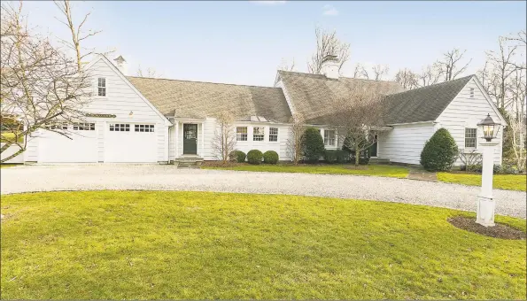  ?? William Pitt Sotheby’s Internatio­nal Realty / Contribute­d photo ?? This charming light- filled Nantucket Cape is ideally located on a coveted street in Southport Village, within walking distance to terrific dining, shopping, the harbor and the train station.