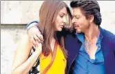  ??  ?? Shah Rukh Khan and Anushka Sharma in a still from the film.