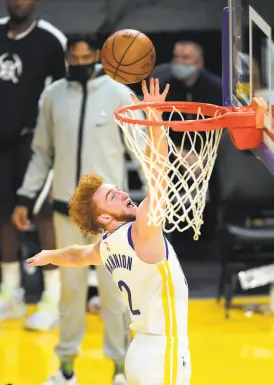  ?? Carlos Avila Gonzalez / The Chronicle ?? Recent Warriors roster moves have given Nico Mannion the chance to show what he can do on an NBA court.