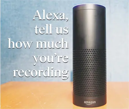  ?? Mark Lennihan, Associated Press file ?? Revelation­s that an Amazon Echo smart speaker inadverten­tly sent a private conversati­on to an acquaintan­ce show the risks that come with using new technologi­es.