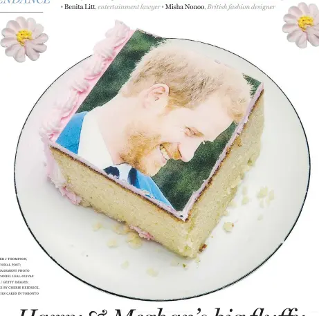  ??  ?? PETER J THOMPSON, NATIONAL POST; ENGAGEMENT PHOTO BY DANIEL LEAL-OLIVAS AFP / GETTY IMAGES; CAKE BY CHERIE HEIDRICK, KATIES CAKES IN TORONTO