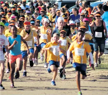  ?? Richard Springorum ?? Hundreds of competitor­s take on the fun 5km run/walk every year