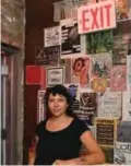  ??  ?? Rachel Nelson, Co-Founder of the Brooklyn venue Secret Project Robot poses for a picture at Cuckoo on October 20, 2017 in New York. — AFP photos