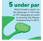  ?? 1 – Fowler played the hole six times, four in regulation and twice more in a playoff, and birdied it five times.
SOURCE PGA Tour ?? ELLEN J. HORROW, JANET LOEHRKE/USA TODAY