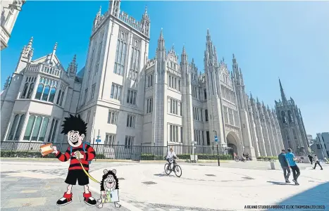  ?? ?? Marischal College is just one of Aberdeen’s lovely buildings. Grab your pet and a Kids for a Quid ticket, and get exploring!