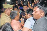  ?? HT FILE ?? After midnight surrender drama, Sengar is said to have also visited the house of an influentia­l independen­t MLA.