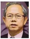  ??  ?? Dr Lee Boon Chye