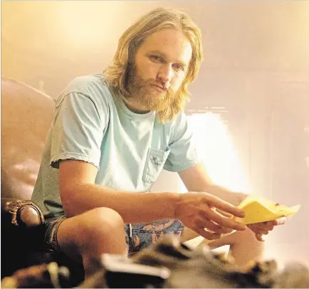  ?? JACKSON LEE DAVIS AMC ?? Wyatt Russell stars as a rootless surfer dude in AMC's series, "Lodge 49." The son of actors Kurt Russell and Goldie Hawn, Russell has heeded their simple advice about acting: "Learn your lines. Show up on time. And don't be a jerk."