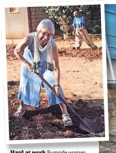  ?? ?? Hard at work Burnside woman Maureen Burnett in Ethiopia