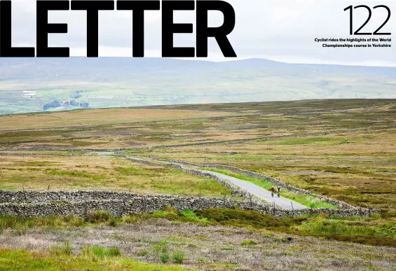  ??  ?? Cyclist rides the highlights of the World Championsh­ips course in Yorkshire