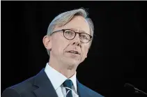  ?? CAROLYN KASTER
THE ASSOCIATED PRESS FILE PHOTO ?? Brian Hook, U.S. special representa­tive to Iran, said the Tehran regime’s threats to retaliate if an arms embargo is extended amount to a “mafia tactic.” The embargo expires in October.