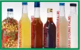  ??  ?? Sour notes: Suka or vinegars are made from the fermented nectar, sap, or juices of certain plants or fruits, and as such, specific vinegars are favored in particular regions, depending on what it is made from, usually a plant that grows abundantly in...