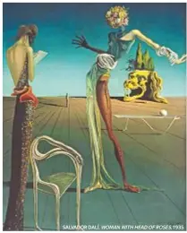  ??  ?? salvaDor DalÍ, WomanWithh­eaDofroses, 1935