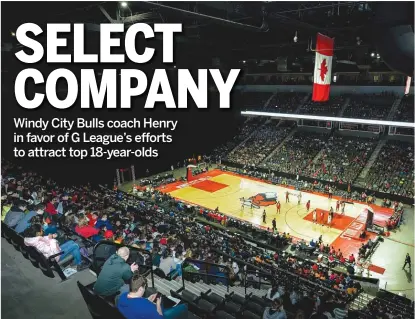  ?? JOHN L. ALEXANDER/WINDY CITY BULLS ?? The Windy City Bulls can offer “select contracts” next season to players not yet eligible for the draft.