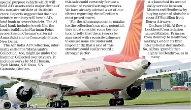  ??  ?? Taxiing out: Air India Dreamliner at Le Bourget airport, France | AFP