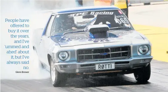  ?? Photo / Supplied ?? The Cubic Monster is still streetlega­l, but Glenn Brewer says it uses 8 litres of fuel to go “from Seddon St to town and back”.