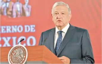  ?? Cuartoscur­o ?? Ayer, el presidente Andrés Manuel López Obrador.