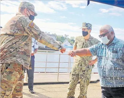  ?? Picture: FIJI POLICE FORCE ?? A site visit to the Fiji Police Force Waterpol base was conducted by US Embassy senior officials last week to scope potential areas of assistance.