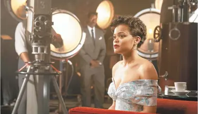  ??  ?? Andra Day stars in “The United States vs. Billie Holiday.” TAKASHI SEIDA/AP