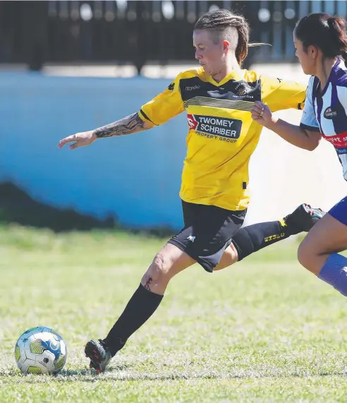  ?? Picture: BRENDAN RADKE ?? RUNNING HOT: Edge Hill star Siobhan Macken has scored 38 goals this season and is likely to be a big influence on the result against Leichhardt in tomorrow’s qualifying final.