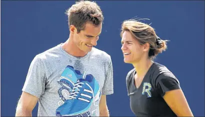  ??  ?? NET PROFIT: Andy Murray’s appointmen­t of Amelie Mauresmo as his coach has put a fresh focus on bringing women into the top tiers in all sectors.