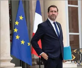  ??  ?? Le chef de file de LREM met en avant la fibre européenne de son parti.