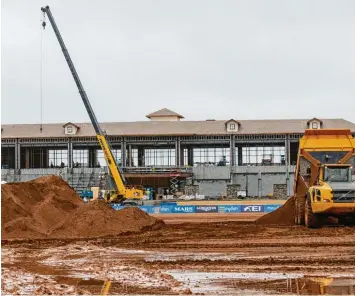  ?? Foto: Stefan Lafrentz, dpa ?? Die WM in Tryon (North Carolina) hat begonnen – die Bauarbeite­n gehen weiter.