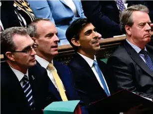  ?? (UK Parliament/AFP/Getty) ?? Rishi Sunak has faced pressure to suspend Dominic Raab