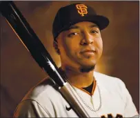  ?? RANDY VAZQUEZ — STAFF PHOTOGRAPH­ER ?? Catcher Chadwick Tromp, who homered twice in Sunday’s intrasquad game, has become a candidate to make the Giants’ Opening Day roster.