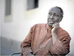  ?? FERRAN NADEU ?? El escritor keniano, Ngugi wa Thiong’o.